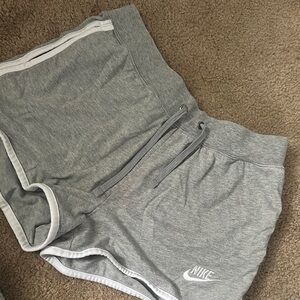 Nike Gray Athletic Shorts with Elastic Waistband